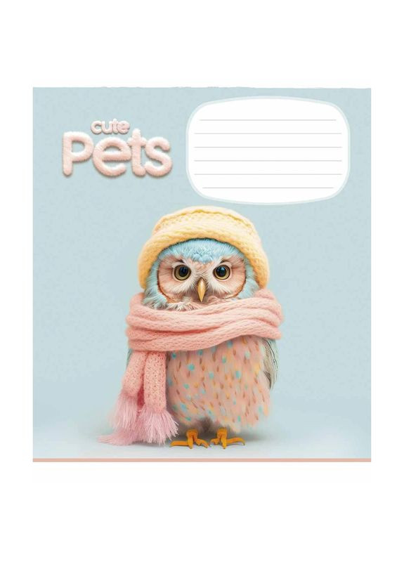 Зошит учнівський Cute pets 012-3253K 12 арк. (482000647043203253)(SC) shop (482000647043203253) Школярик (337404351)