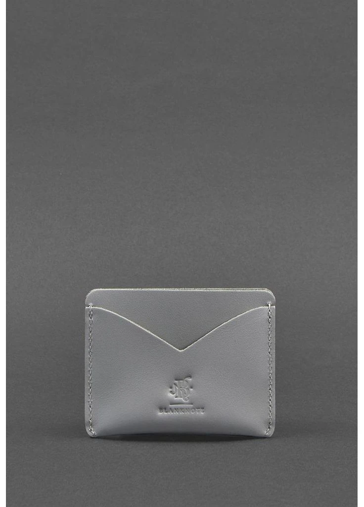Женская кожаная визитница 5.0 серая BlankNote (398246758)