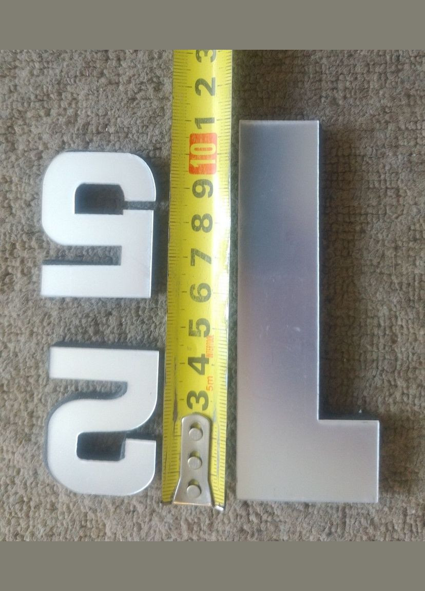 3D годинник настінний срібний Арабські цифри великі маленькі Б230-47' No Brand (302242147)