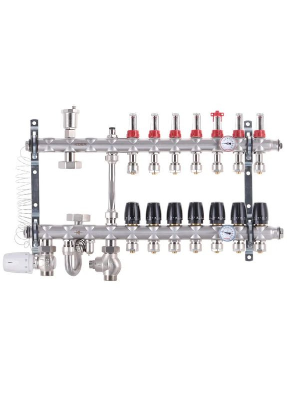 Колектор з вбудованим зміш. вузлом KR.S1012-7 1 "х7 SUS304 і євроконус 3 / 4-16 (KR2940) KOER (321185044)