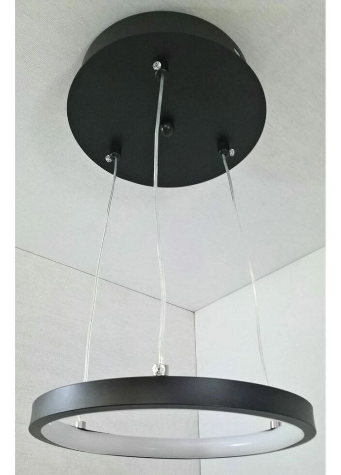 Люстра светодиодная подвесная LED светильник для квартиры на потолок лэд 25529 Черный 13-100х20х20 см. Sunnysky (324395690)