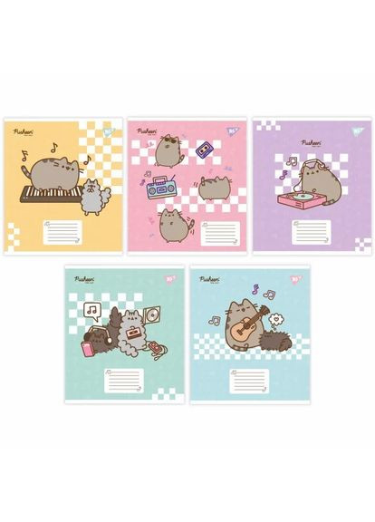 Нотная тетрадь А5 12л. Pusheen in music №766260/ / Yes (362460124)