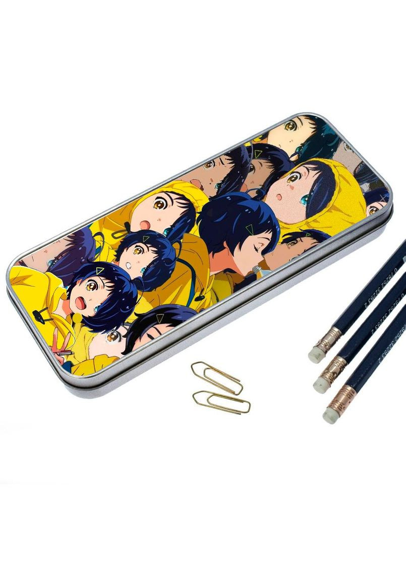 Пенал школьный для мальчика и девочки металлический Приоритет чудо яйца #001 7*18 см Silver No Brand (309152733)