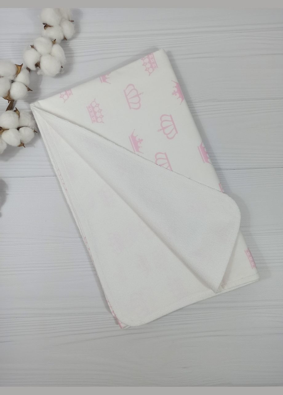 Пелюшка дитяча непромокаюча a.l.babybox Корони 50x80 см Білий No Brand (308752147)