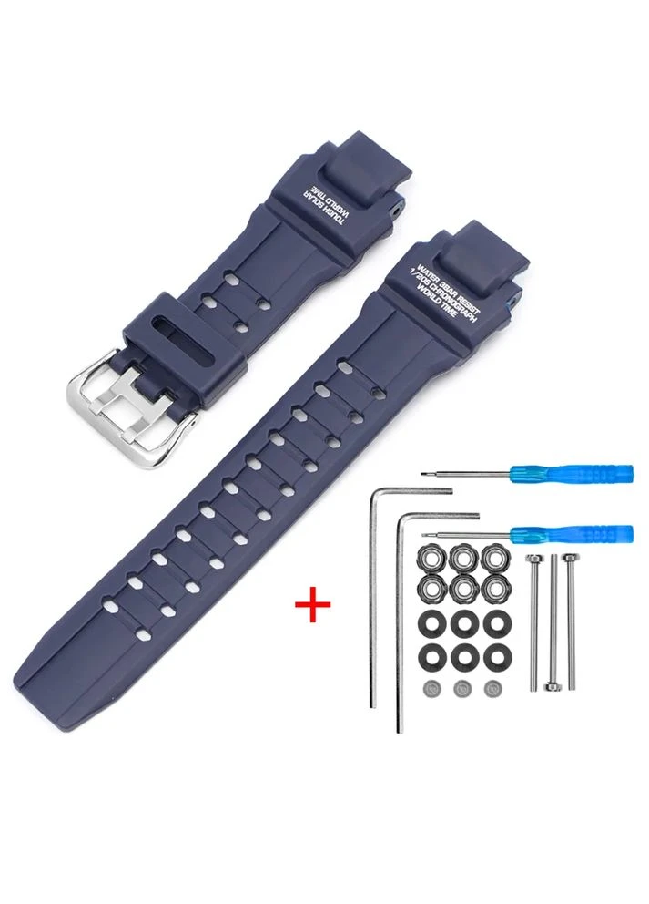 Ремінець Casio полімер 21,4 см темно-синій ProDobro (367267015)