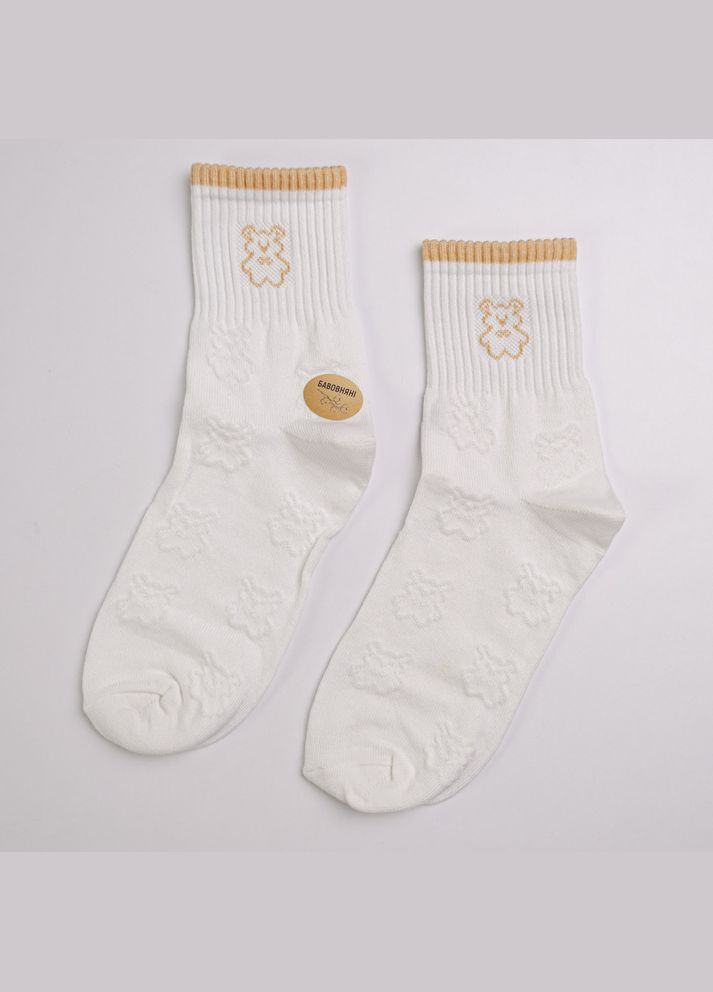 Белые набор носков хлопковых женских 10 пар youstar 103 средние 37-41 белый GM Textile (339042292)