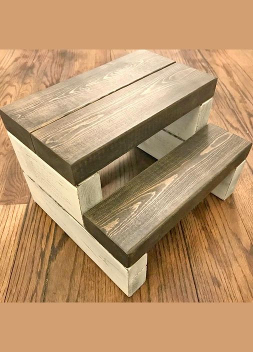 Скамейка-ступенька из дерева Гудзон зефир-сепия (ССТ-00032008) No Brand (327860513)