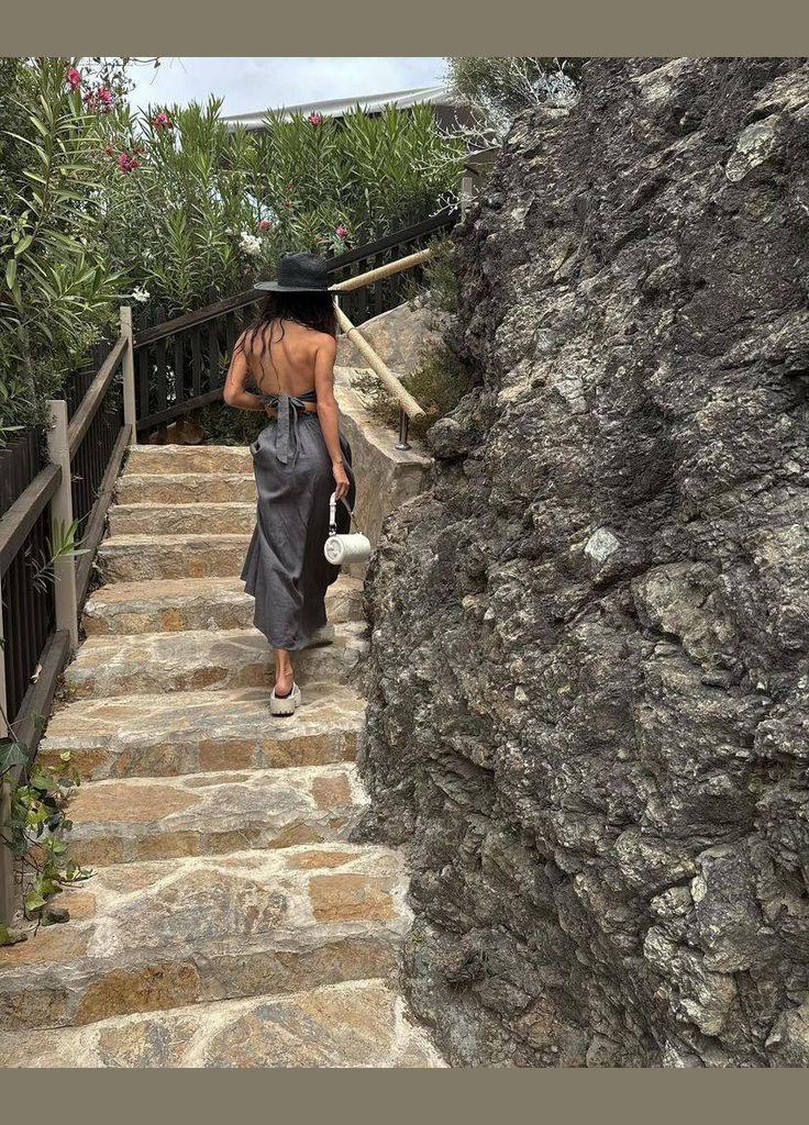 Жіночий костюм з льону топ та спідниця MonCher (330255407)