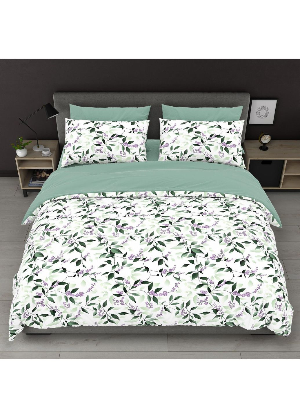 Постільна білизна бавовняна Камелія Євро 200 x 220 Бязь Біла 50 х 70 No Brand (363887947)