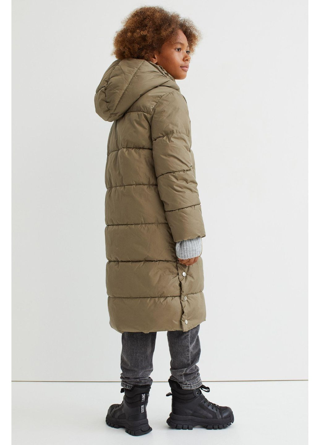 Оливкова куртка зима,оливковий, H&M