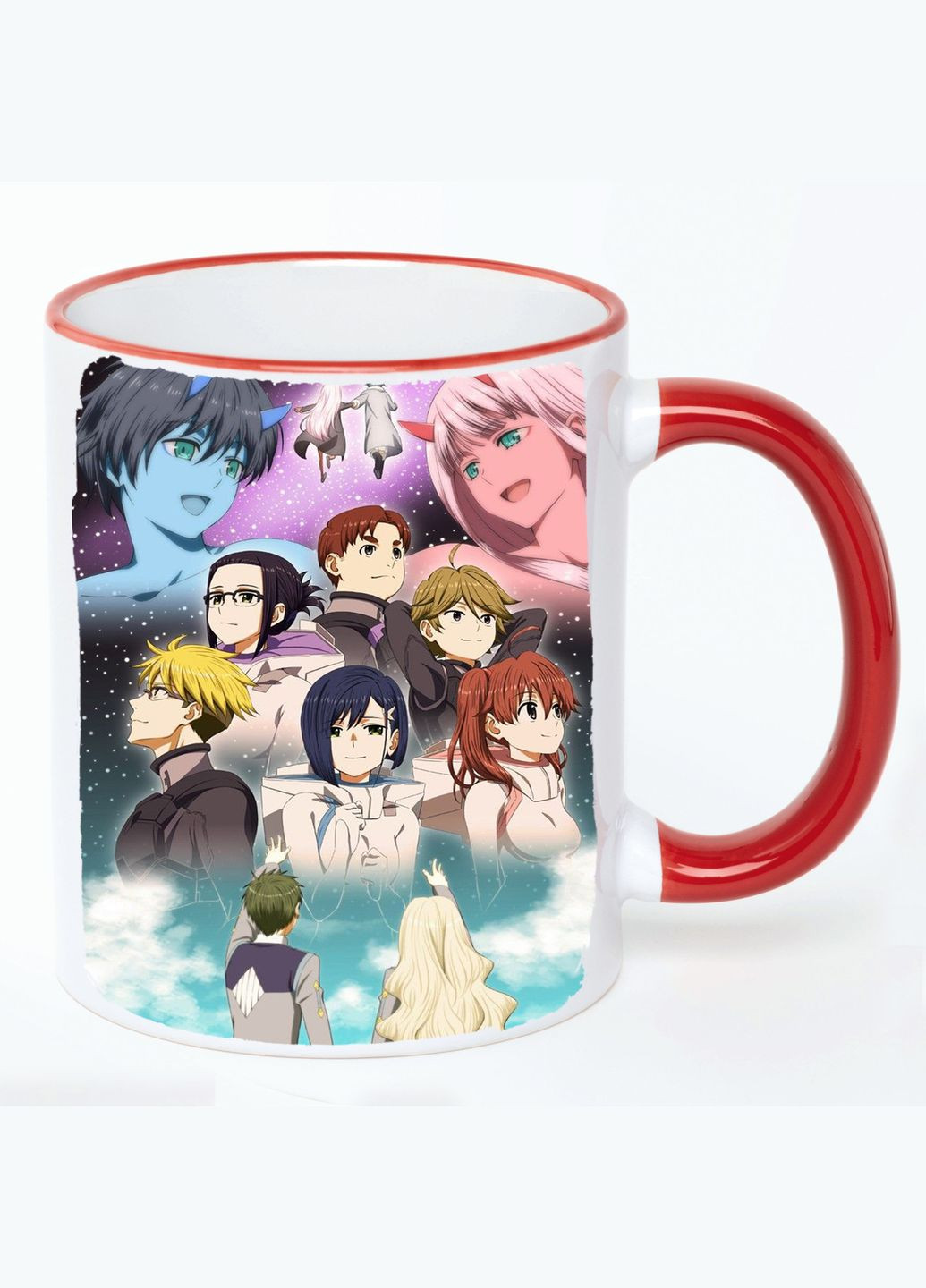 Чашка Будь у Франксі Аніме #012 (кухоль, кухоль) Біла з Червоною ручкою 330 мл No Brand (322715172)