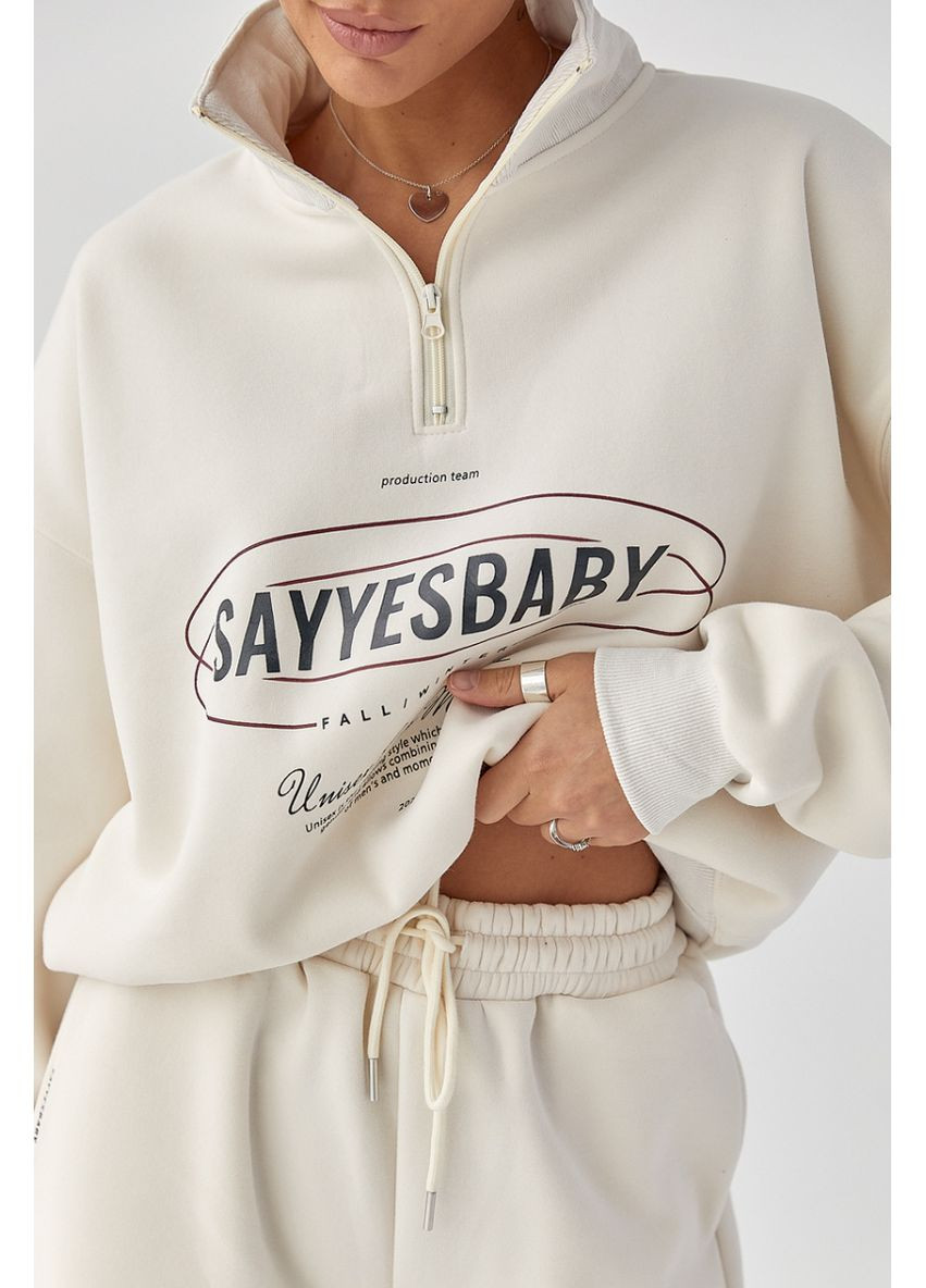 Теплый спортивный костюм с принтом Lurex Спортивный костюм (370381195)