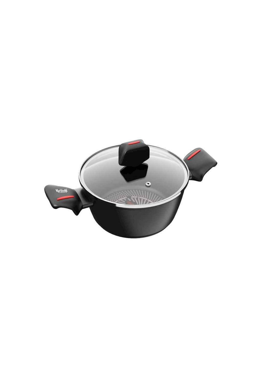 Кастрюля со стеклянной крышкой 2,3л Smart Fry алюм. с а/п 20см 2545-159 ТМ Krauff (311956941)