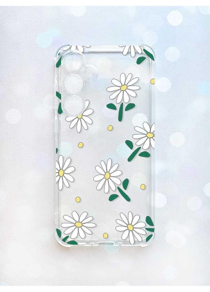 Чохол з потовщеними кутами на Samsung Galaxy A35 (A356):: Ромашки (принт 368) Creative (360702300)