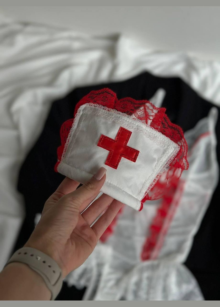 Белый демисезонный женский соблазнительный комплект (3180) GT