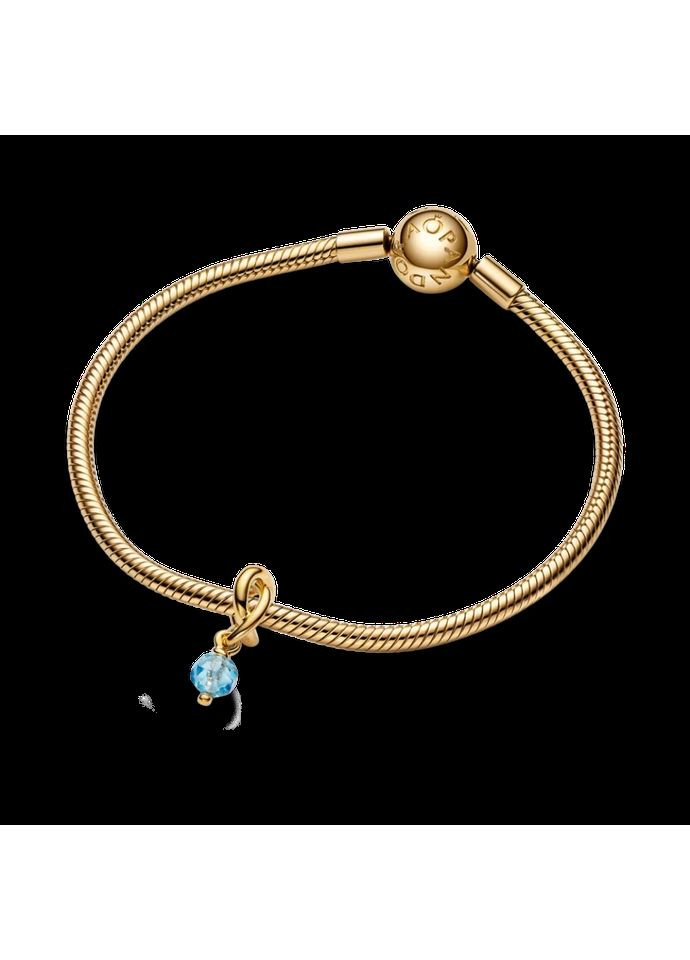 Шарм Пандора "Аквамаринове багатогранне коло вічності" 763462C03 Kabluchka (355348579)