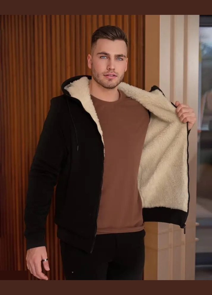 Черный демисезонный спортивный костюм мужской gu-4449 черный, xl/54 Sofia