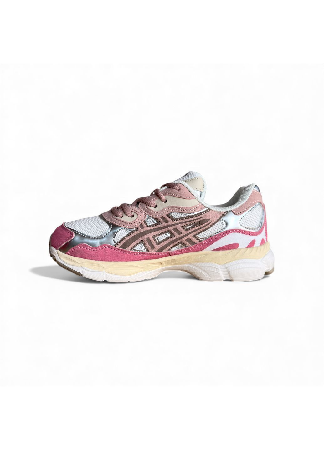 Жіночі кросівки Asics Pink Beige асікс No Brand Gel nyc рожеві демісезони (367179188)