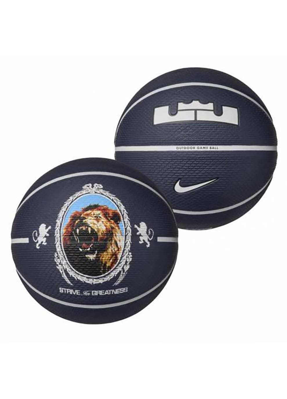 Мяч баскетбольный PLAYGROUND 2.0 8P L JAMES DEFLATED PURPLE INK/PHANTOM/BLACK/PHANTOM size 7 Nike (333955371)