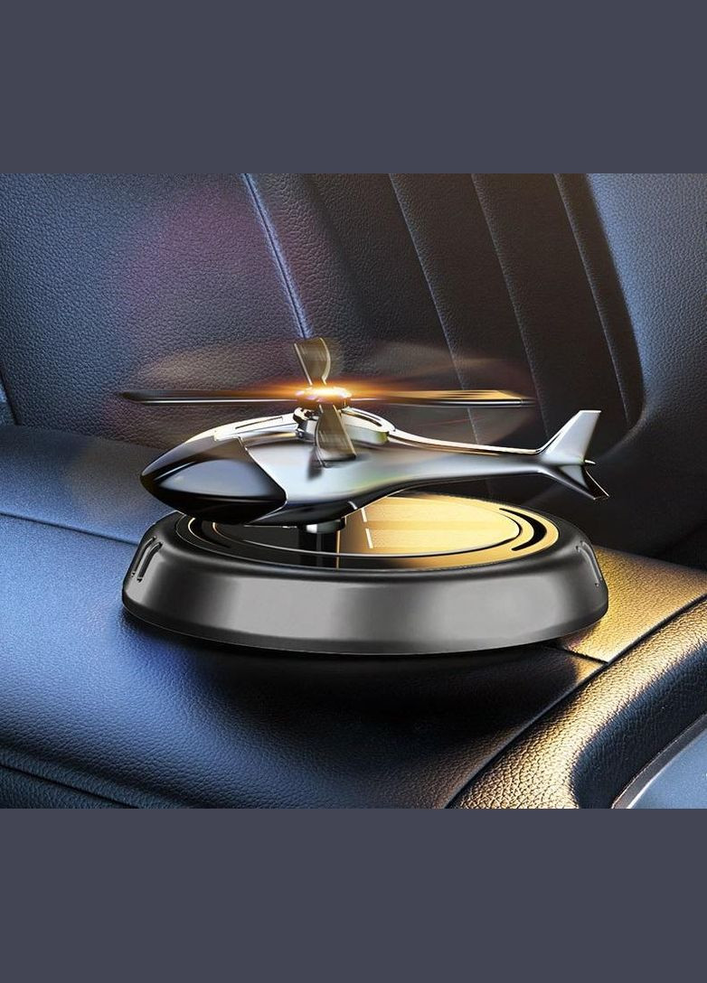 Ароматизатор в автомобіль Гвинтокрил освіжувач повітря в машину на сонячній батареї чорний (R051135) ABS (349844735)