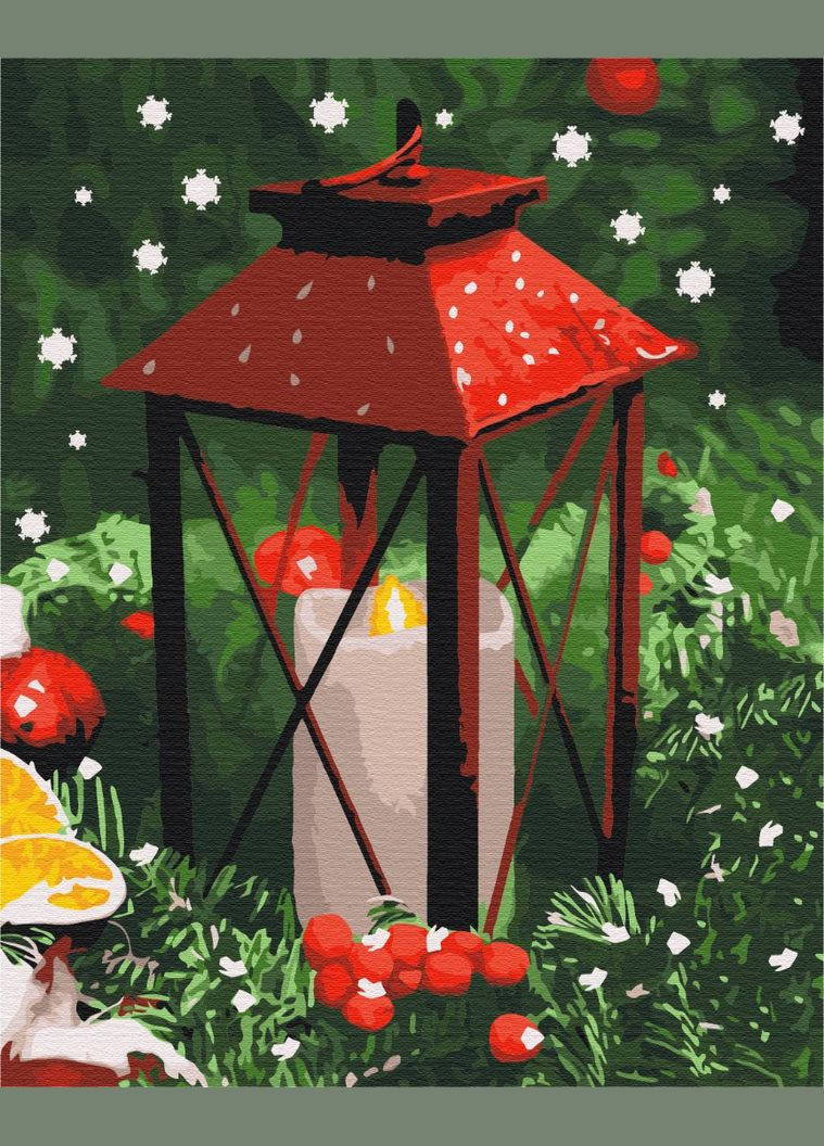 Картина за номерами Світло новорічної ночі 40x50 см BS52752 Brushme (308988661)