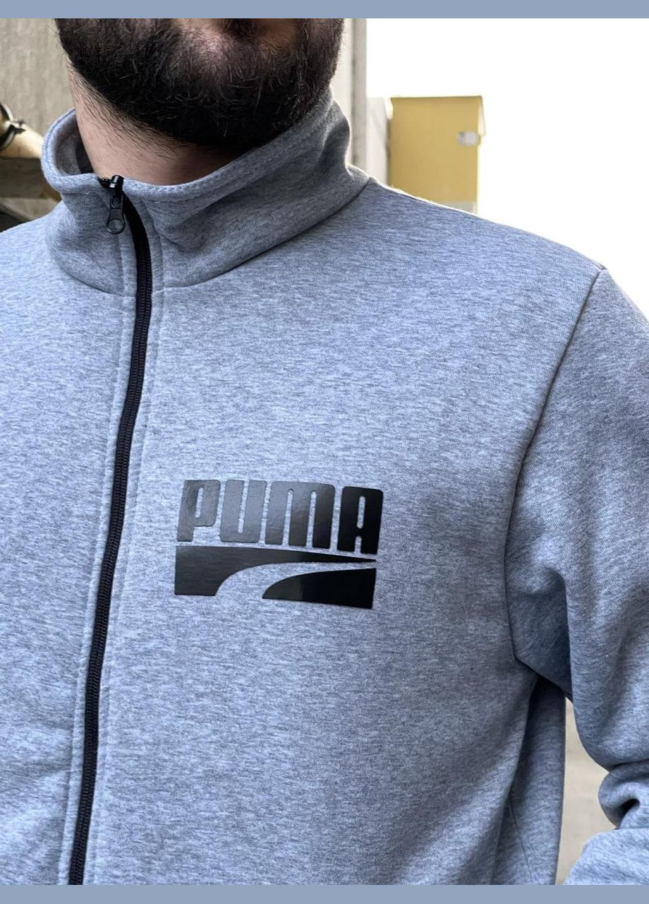Чоловічий спортивний костюм Puma сірий No Brand (353849128)