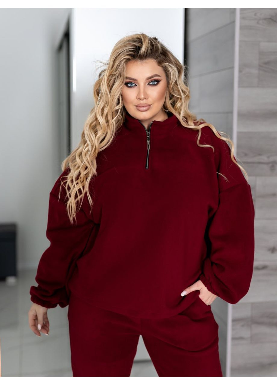 Флісовий спортивний костюм оверсайз — ЗАМІР В ОПИСІ GD/GL Модний простір (370601622)