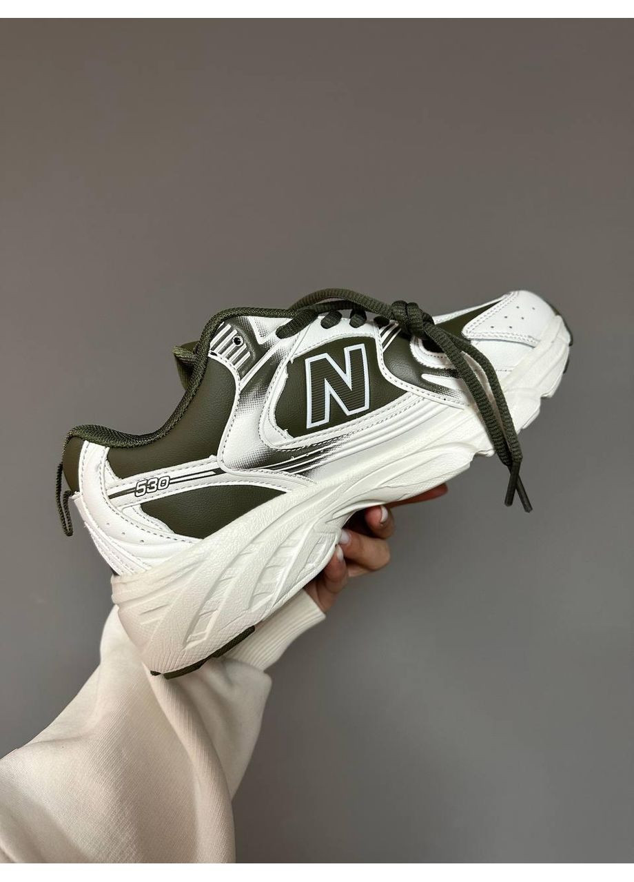 КРОСІВКИ ЖІНОЧІ NEW BALANCE 530 KHAKI WHITE НЬЮ БЕЛАНС 530 No Brand білі демісезони (369391318)