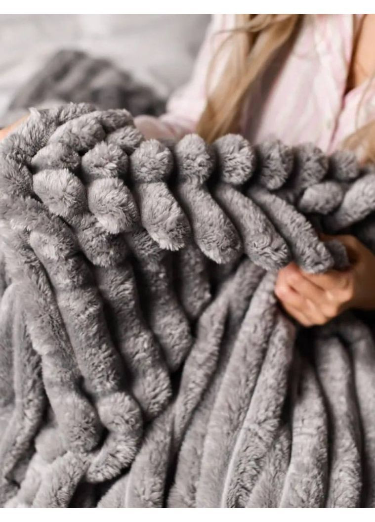 Покрывало шарпей "Серый" 200х220см No Brand (363555471)