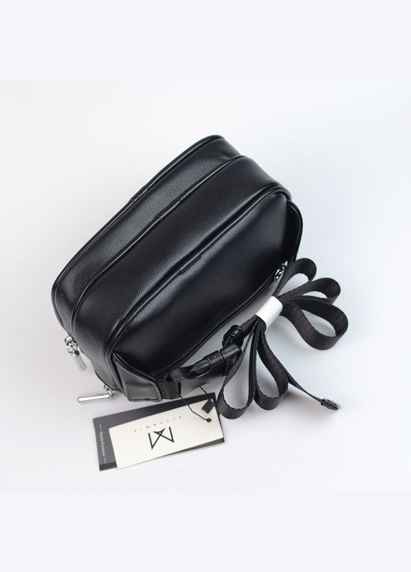 Чорна жіноча маленька нагрудна поясна сумочка бананка через плече Alex&Mia (338182400)