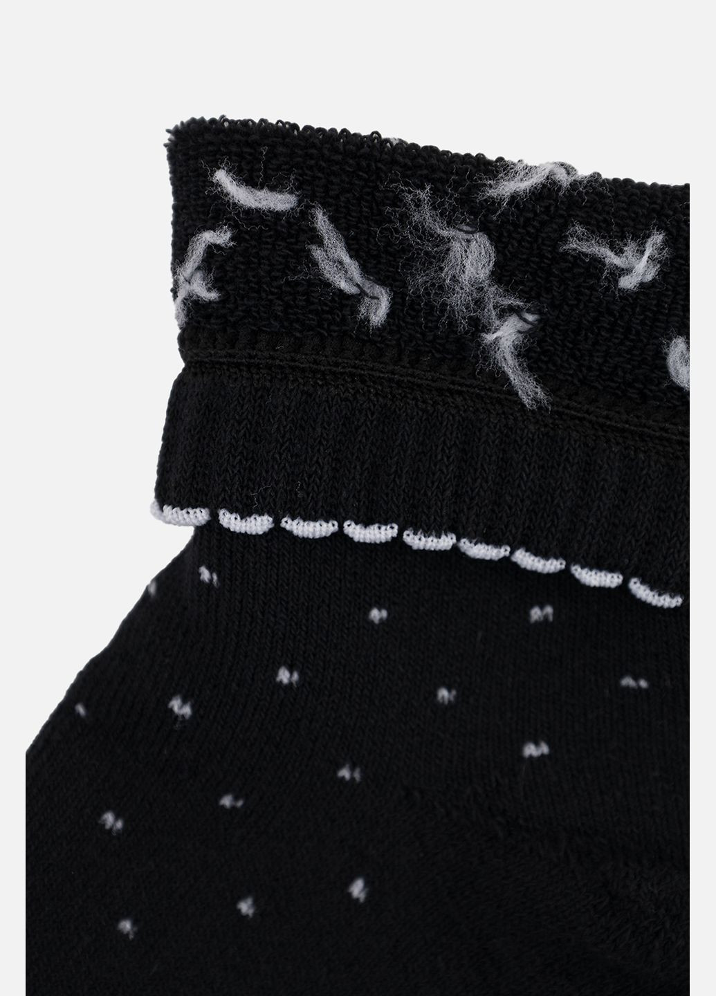 Чёрные женские средние носки цвет черный цб-00263534 Yuki (307362754)