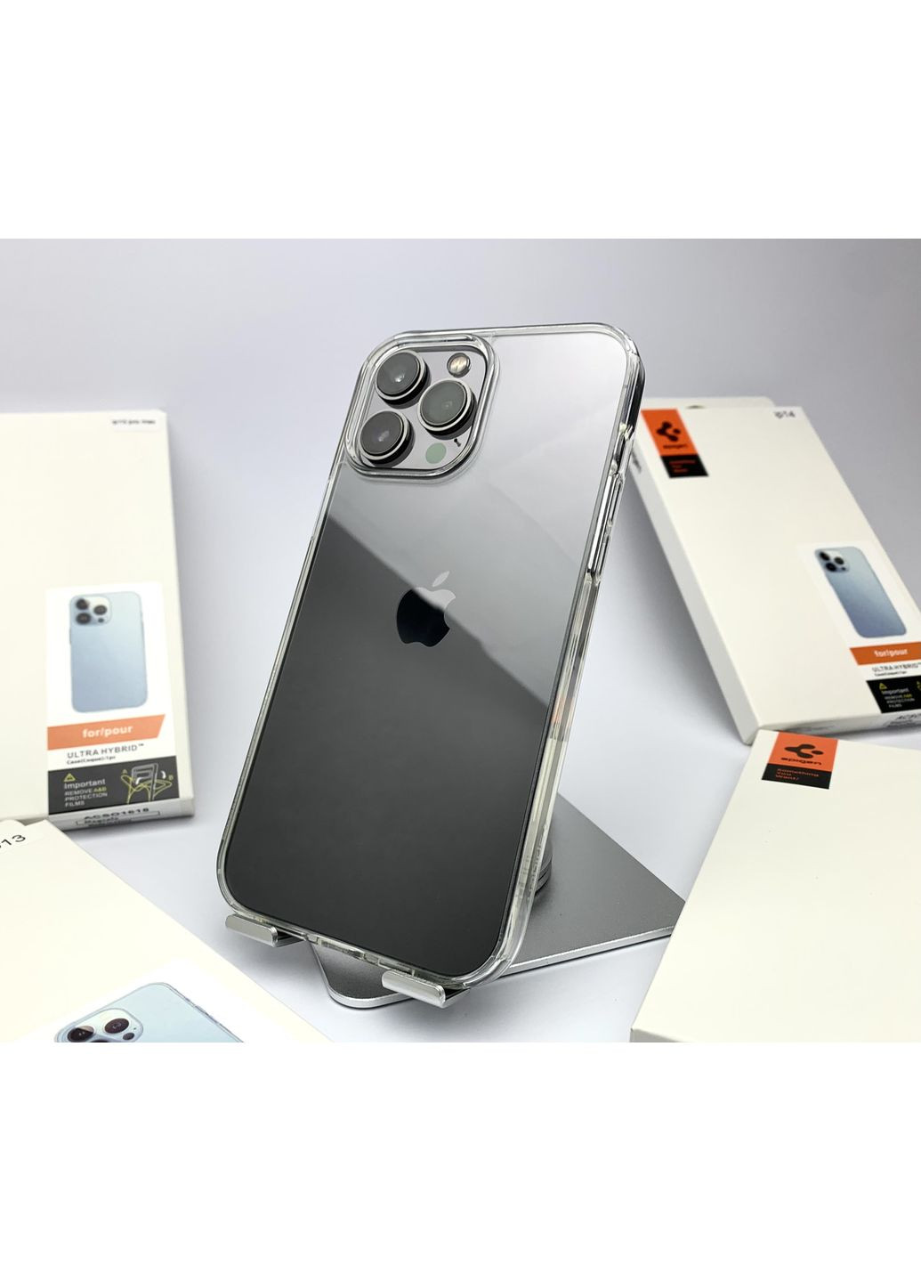 Чехол на айфон 13 PRO MAX Spigen Ultra Hybrid Crystal Clear case шпиген для айфона 13 О МАКСе No Brand (369137477)