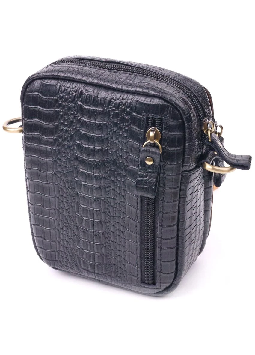 Сумка з блискавкою та кишенею натуральна шкіра(SO_21299) No Brand (382929338)