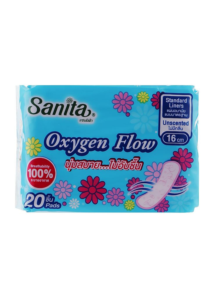 Щоденні прокладки (8850461601016) Sanita oxygen flow 16 см 20 шт. (268147636)