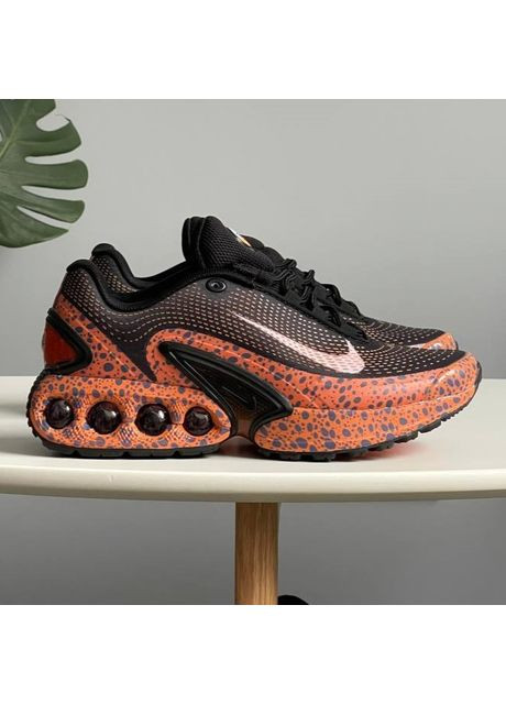 Кроссовки женские и мужские Nike Air Max DN safari black orange | Найк Аир Макс ДН черные оранжевые No Brand оранжевые демисезоны (361433178)