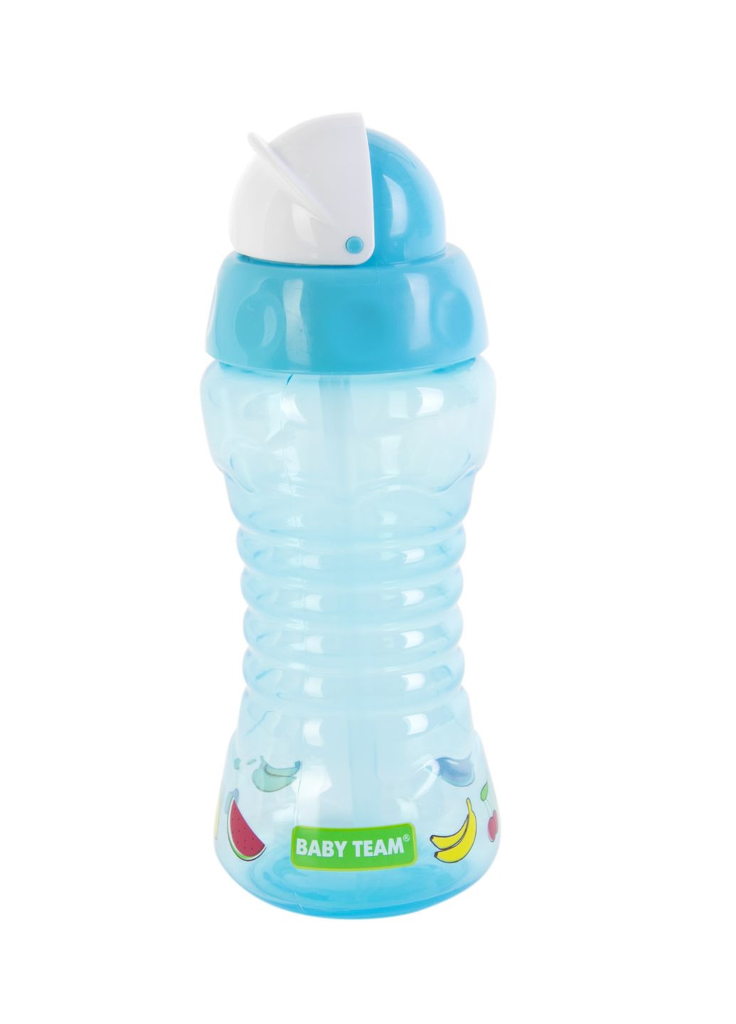 Поїльник для подорожей, з трубочкою, від 10 міс., 300 мл, блакитний () Baby Team 5005_голубой (328397930)