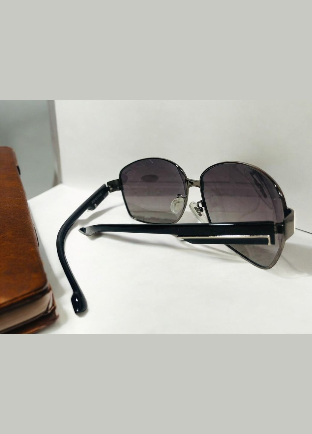 Сонцезахисні окуляричоловічі спортивні прямокутні обідкові чорні з поляризацією No Brand (328262698)