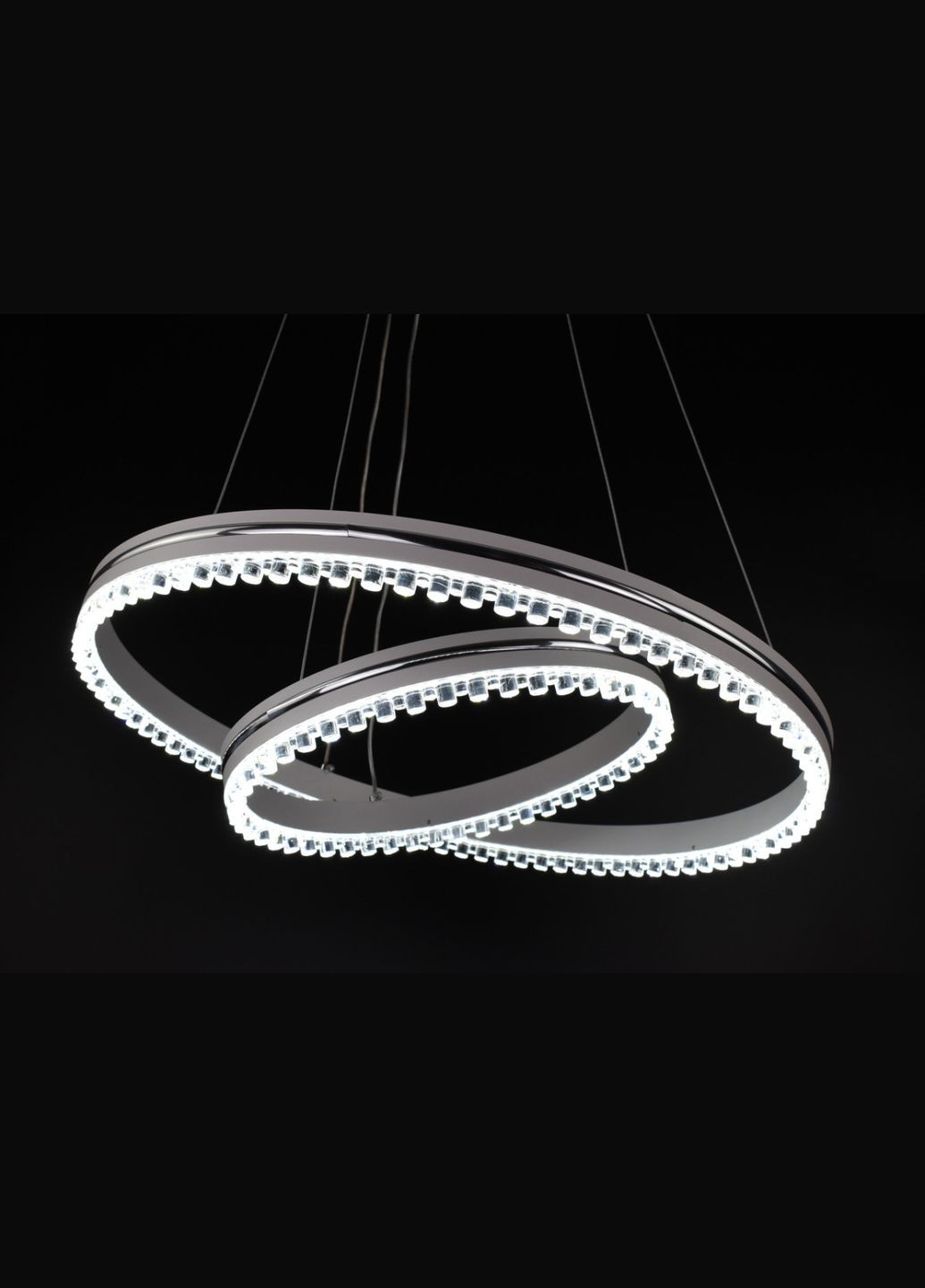 Люстра світлодіодна підвісна LED світильник для квартири на стелю лед з пультом 26057 Білий 40-120х50х50 см. Sunnysky (364767487)