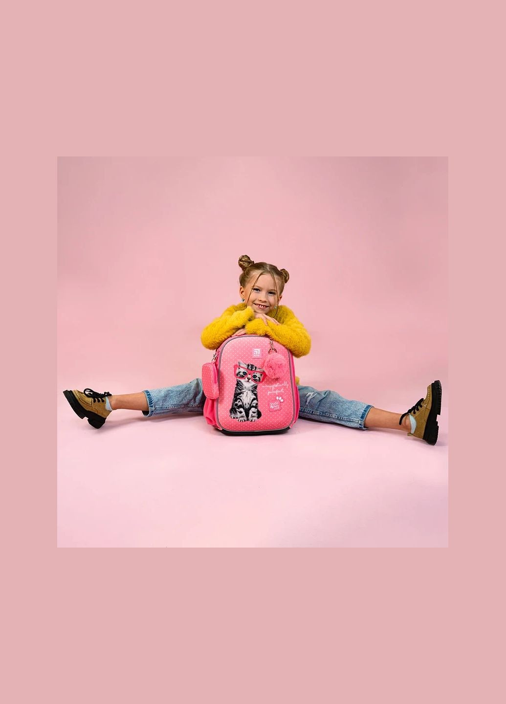 Рюкзак школьный каркасный Education Studio Pets SP24-555S-2 Kite (301212690)