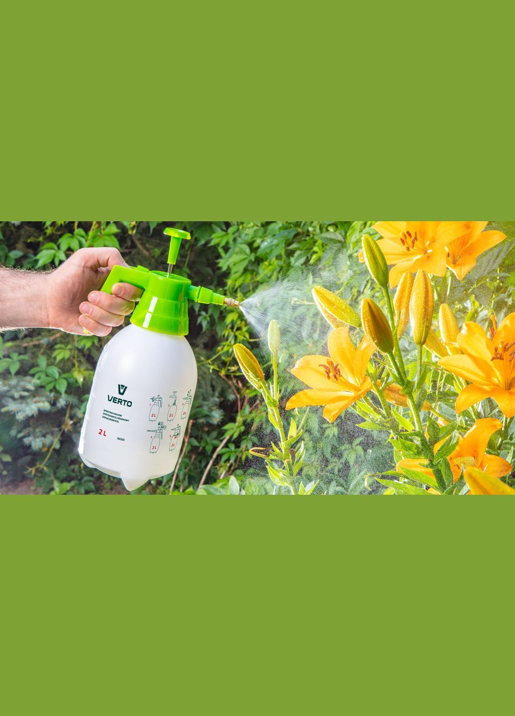 Опрыскиватель (2.5 бар, 2 л) ручной помповый пульверизатор (22318) Verto (317755234)