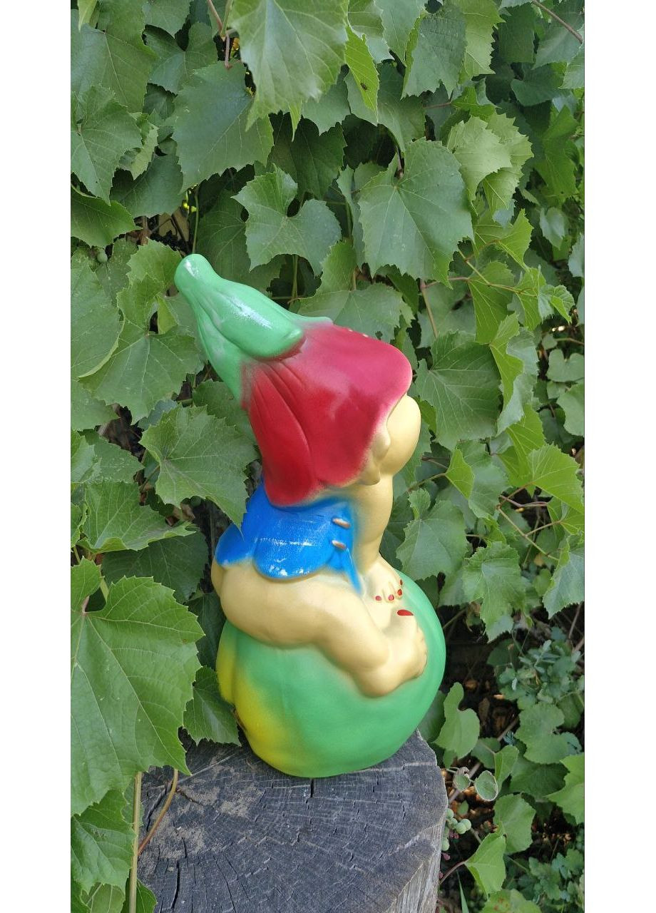 Садовая фигура, декор для сада Гном на яблоке No Brand (353314261)