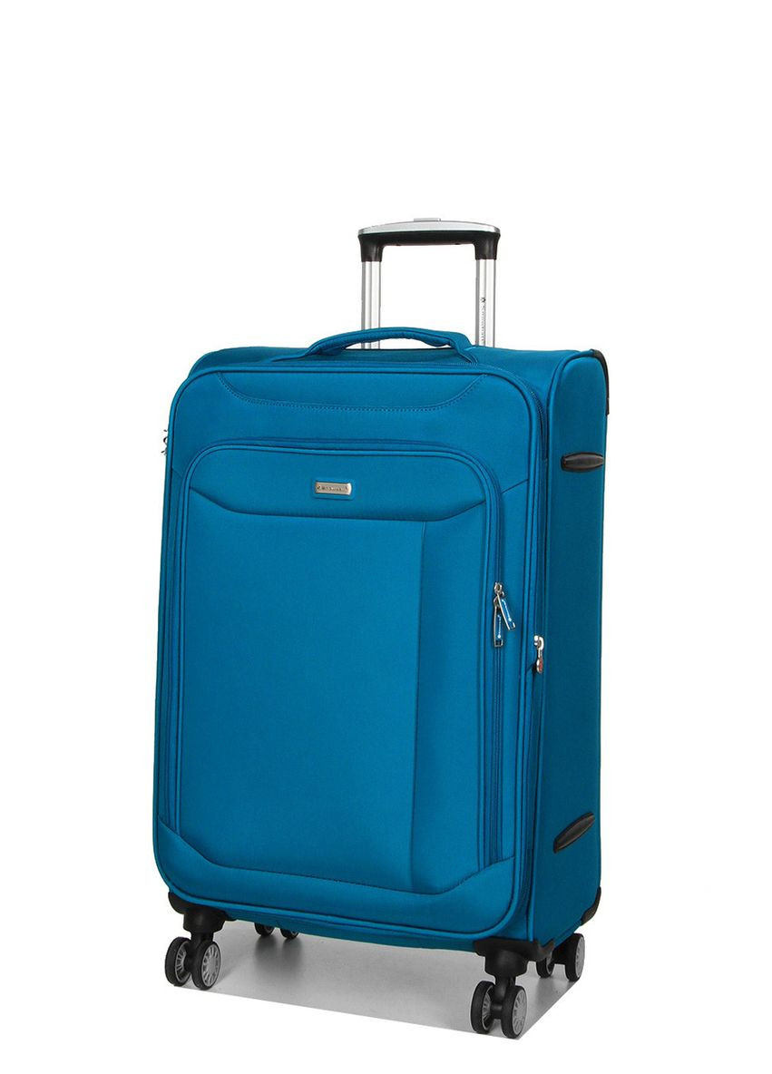 Валіза середня M тканина бірюза 67х41х27(+5)см/83л/3.2кг/Snowbal 87303 Snowball (324801812)