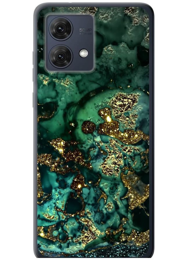 Силіконовий чохол 'Мармур золото багатство' для Endorphone Motorola Moto G84 (286422125)