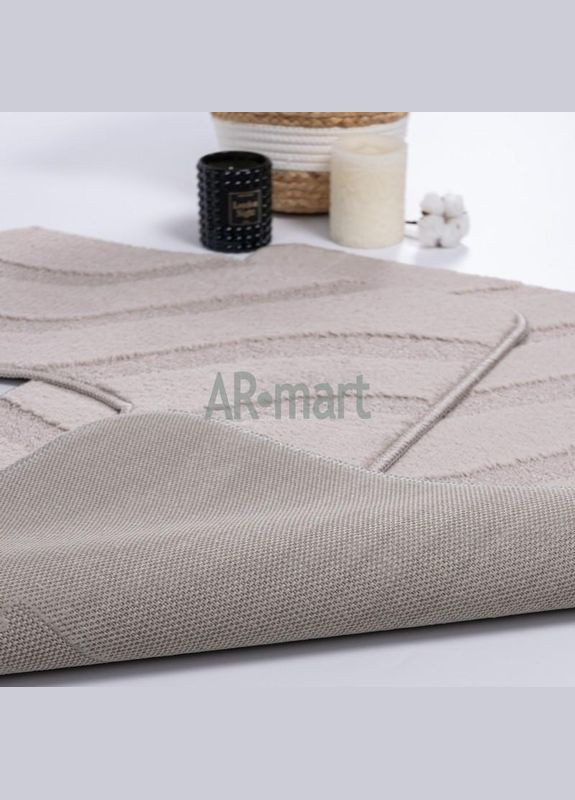 Набор ковриков в ванную комнату Symphony Sandy Grey 60х100 и 60х50 см песочно-серый Confetti (339619208)