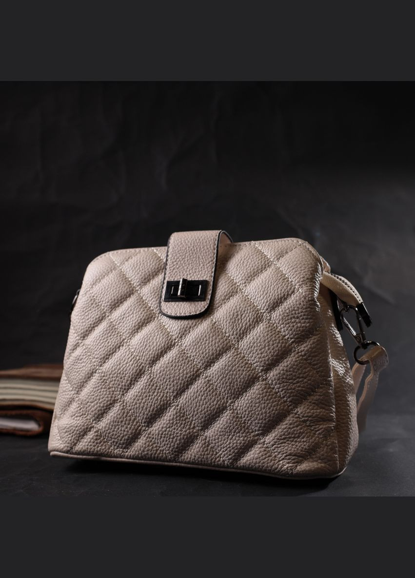 Вишукана сумка для стильних жінок із натуральної шкіри біла 22414 Vintage (329196712)