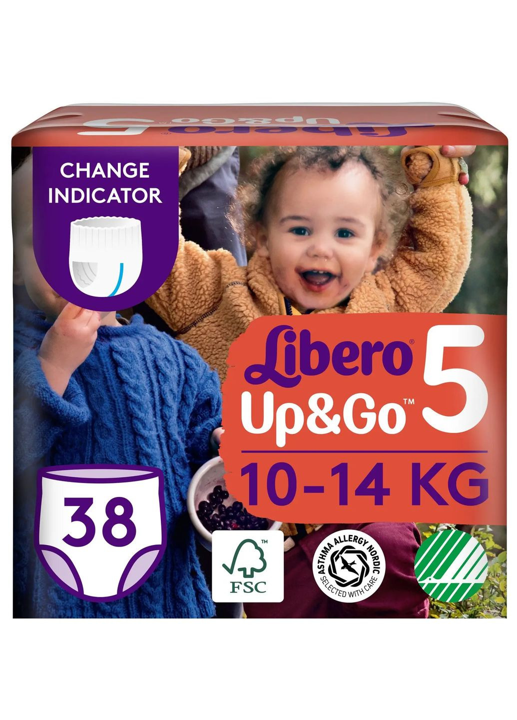 Підгузки-трусики Up&Go 5 (10-14 кг), 38 шт. Libero (327223317)