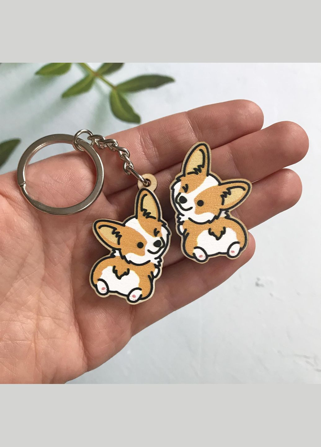 Дерев'яний значок "Милий Коргі" Cozy-Up (291162141)