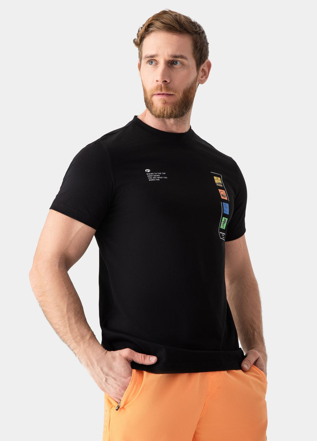 Черная футболка 30495/1 - черная Avecs