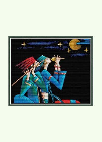 Набор для вышивания по нанесённой на канву схеме "Yunnan Heavy Color-Attachmen". AIDA 14CT printed, 42*35 см Joy Sunday (313612822)