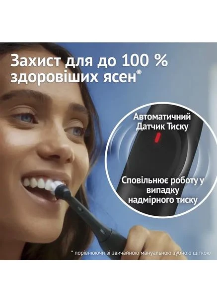 Електрична зубна щітка iO Series 2 Black (зубна щітка орал б сірієс 2 іо) Oral-B (379646825)